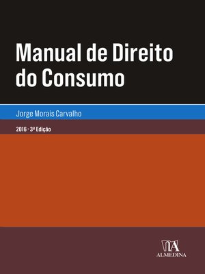 cover image of Manual de Direito do Consumo--3.ª Edição